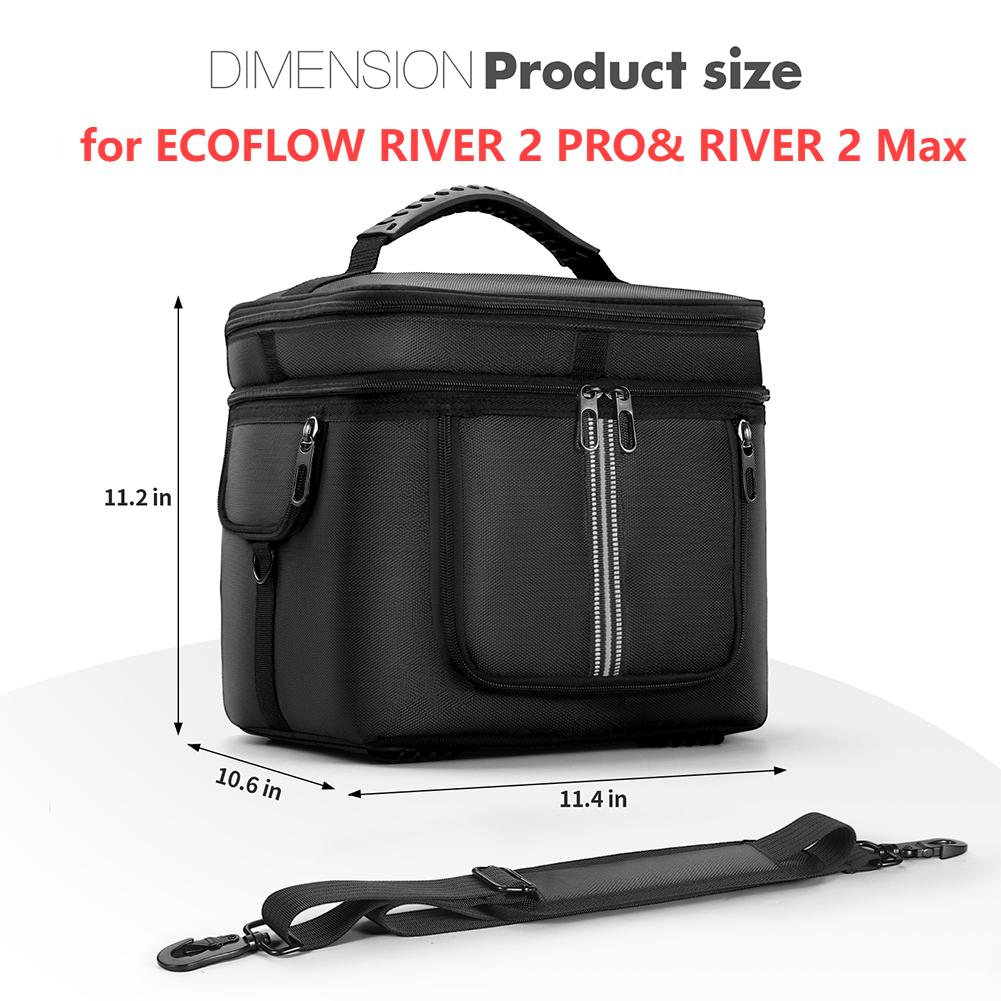 Дорожная сумка для переноски портативной электростанции для EF ECOFLOW RiVER 2/RIVER 2 PRO&RIVER 2 Max/ DELTA 3 Plus/RIVER 3/3 Plus