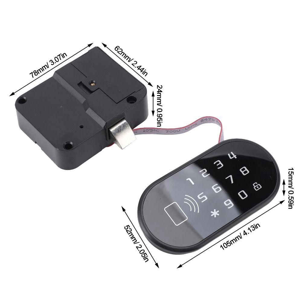 Keyless Cabinet Password Lock Card Unlock Drawer Lock Durable Cabinet Lock Shoe Cabinet