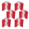 6pcs Self Adhesive Acrylic Hinges 45mm Clear Folding Strips for Transparent Boxes Display Stands Craft Projects Cabinet