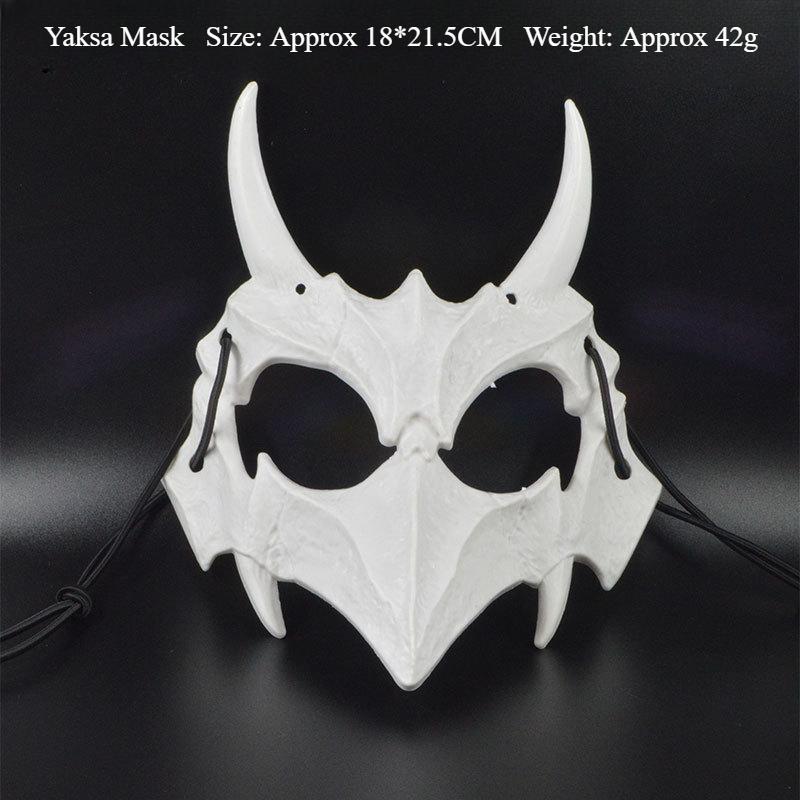 Хэллоуин Дракон Бог Полумаска Ужас Тигр Якша Тэнгу Человек Волк Маска Выступление Одевание Смешной Косплей Лицо Капюшон Реквизит