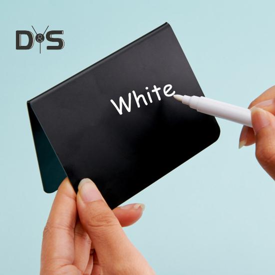 12 шт. маленькие доски для записей, еда, шведский стол, многоразовые мини-доски для мела с белой ручкой, мини-бирки для мела