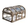 Retro Storage Box Jewelry Cosmetics Organizer Sturdy Structure Transparent Design Solid Jewelry