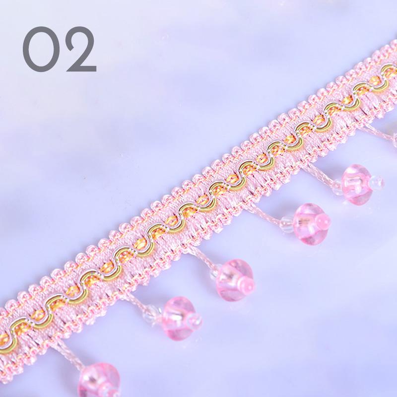 12M Европейский стиль Кристалл Тыквенные Бусины Шторы Бахрома Отделка Обивка DIY Шторы Кружева Отделка Кисточки Шитье Декор Аксессуары