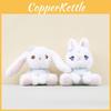 Plush Rabbit Soft Toy With Pp Cotton Filling For Decor And Gifts Doll Keychain