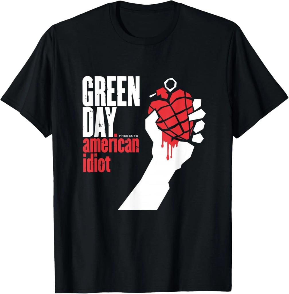Green Day American Idiot Хлопковая футболка 100% Мужские футболки Топ