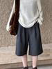 Juzhi 2024 Осень Корейские Шерстяные Приталенные Повседневные Шорты 9101