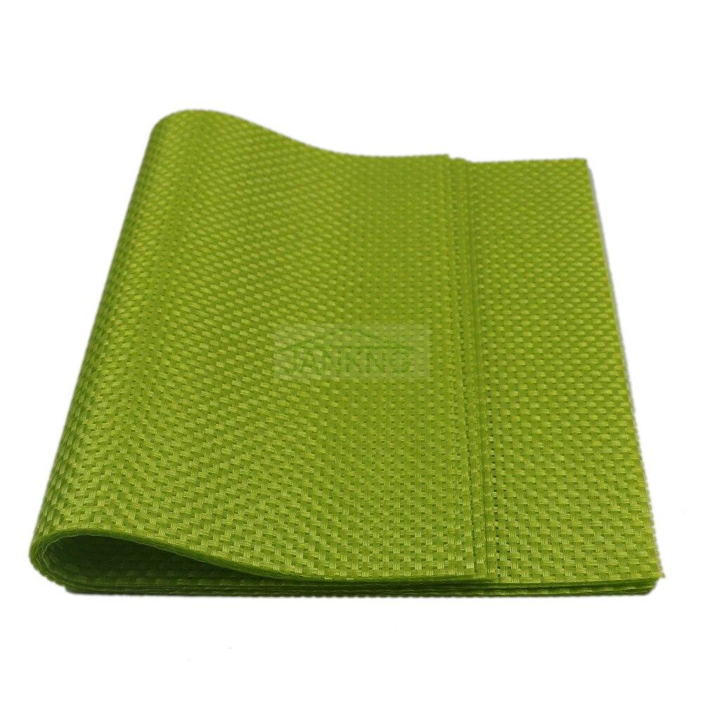 6 шт., экологически чистый разноцветный плед из ПВХ, набор ковриков для столовых приборов, золотой коврик для обеденного стола, противоскользящий теплоизоляционный коврик для столовых приборов