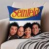 SSeinfeld Pillow Classic TV Show Cushion Cushion Cover Pillowcase Antidustmite Invisible Zipper Short Plush Sofa Cushion