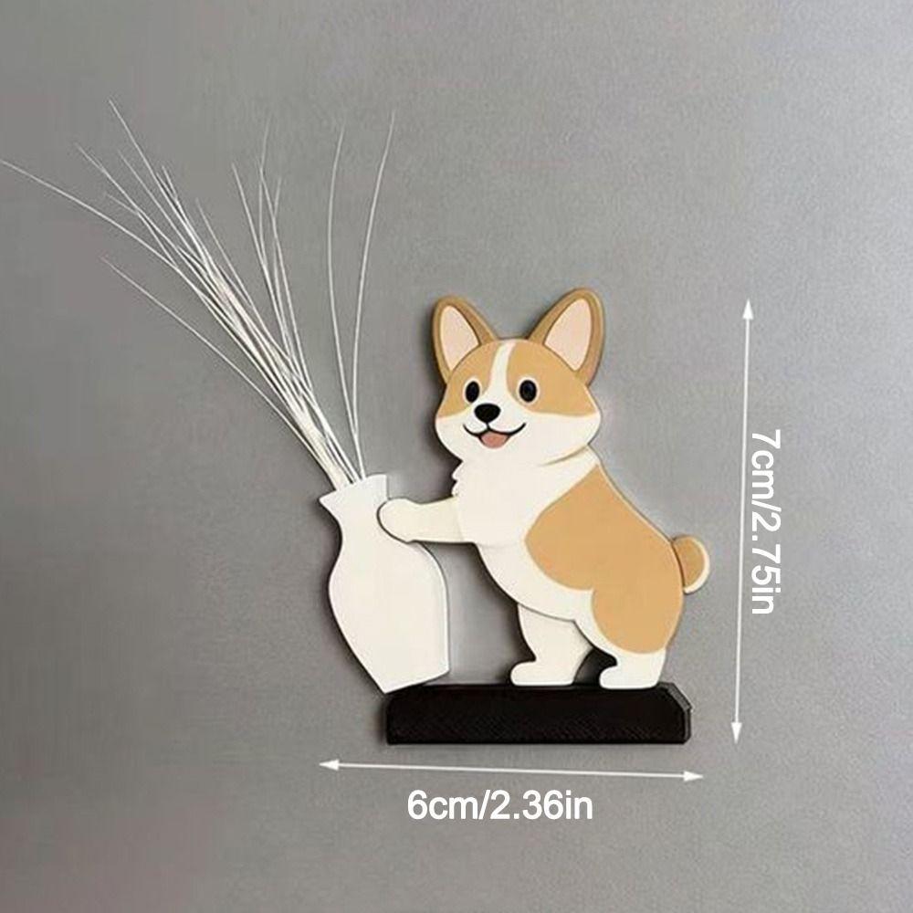 Push Bottle Refrigerator Magnet Puppy Whiskers Collection Souvenir Box Refrigerator Magnet