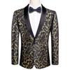 Men's Floral Dress Suit Luxury Embroidered Wedding Blazer Dinner Tuxedo Jacket
