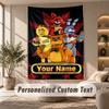 Five Nights at Freddy’s Tapestry, Personalized Custom Text, Wall Hanging Tapestry For Living Room Home Wall Decor
