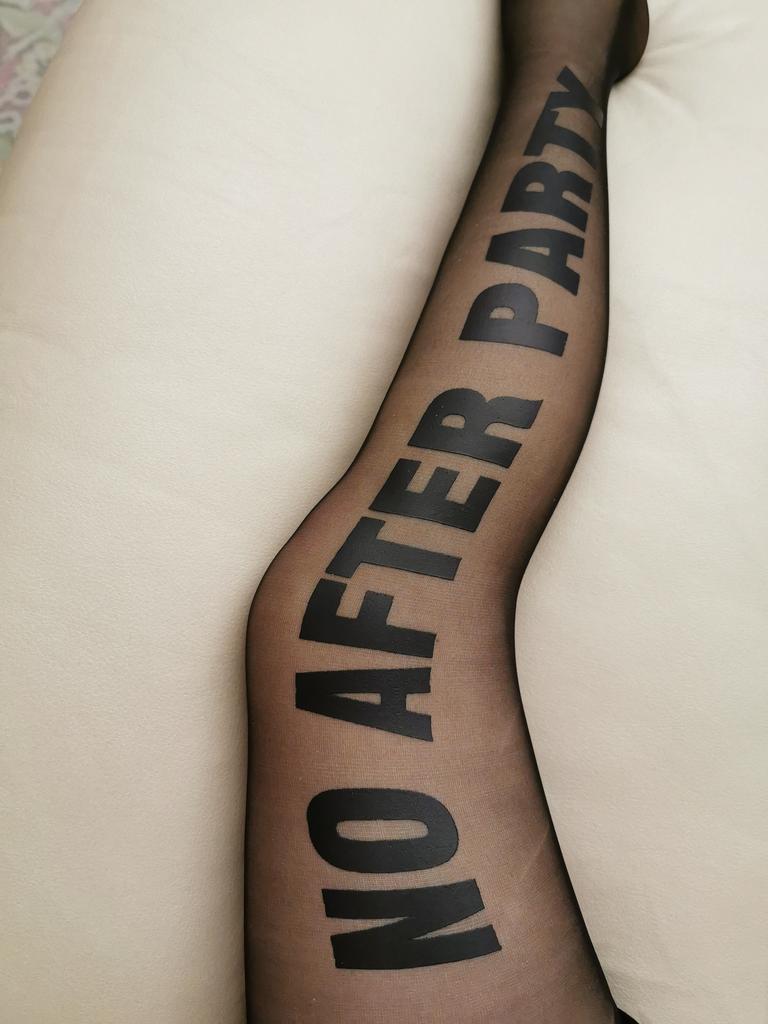 Brand Logo Letter Print Tattoo Print Letter Silk Pantyhose Black Silk Stockings Women Stockings Designed Tights
