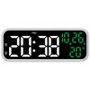 9-inch Multifunctional LED Clock with Multiple Alarms - Model 2802
