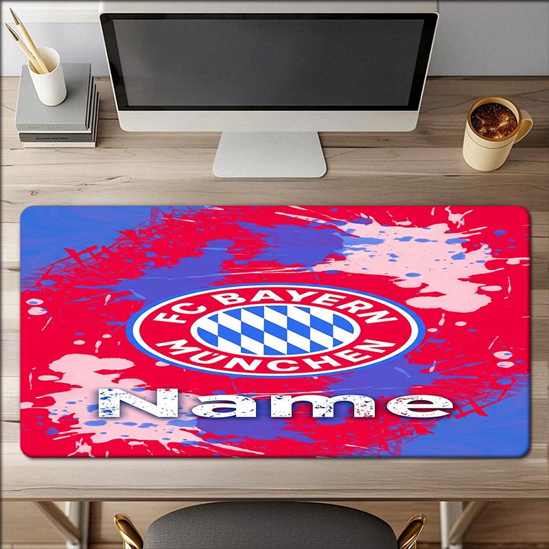 Custom Name Bayern Munich Theme Mouse Pad Non Slip Rubber Base Multifunctional Office Home Decor Perfect For Workspace Personalization