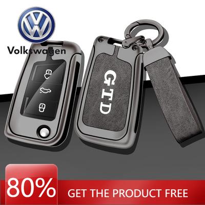 Для VOLKSWAGEN Чехол-держатель из цинкового сплава для автомобильного ключа Чехол-оболочка Сумка для ключей Защита Для VW Volkswagen GTD GOLF 4 5 6 7 MK7 MK5 MK6 GTD