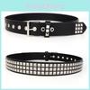 Punk Wide Leather Belt With Vintage Metal Closure For Casual And Office Looks