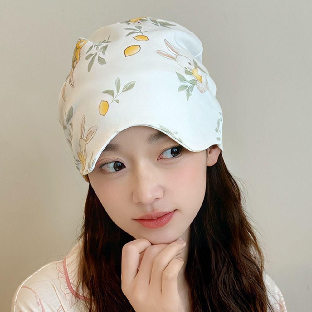 Breathable Postpartum Confinement Hat Eye Mask Postpartum Cap Women's Sleep Cap Housework Cooking