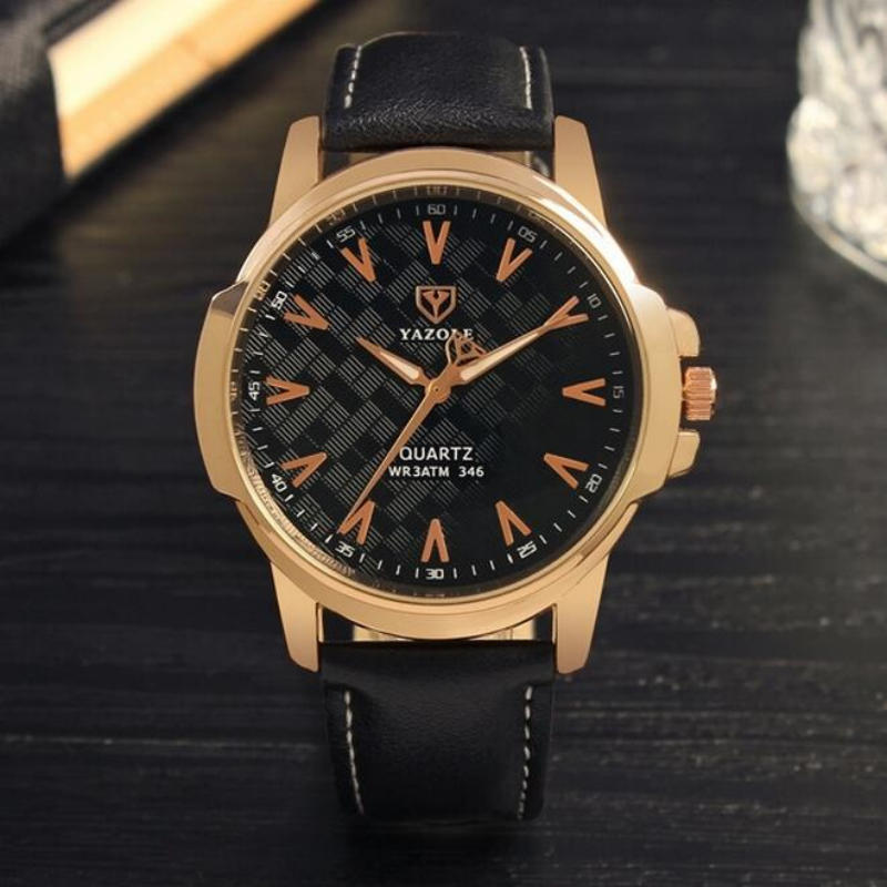 YAZOLE Watches Fashion Luminous Wrist Watch Men Watch Luxury Gold Men's Watch Clock erkek kol saati relojes para hombre relogio