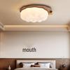 Chinese-Style Walnut Bedroom Ceiling Light: Smart Pumpkin Design, Super Bright, Eye-Protecting Fixture