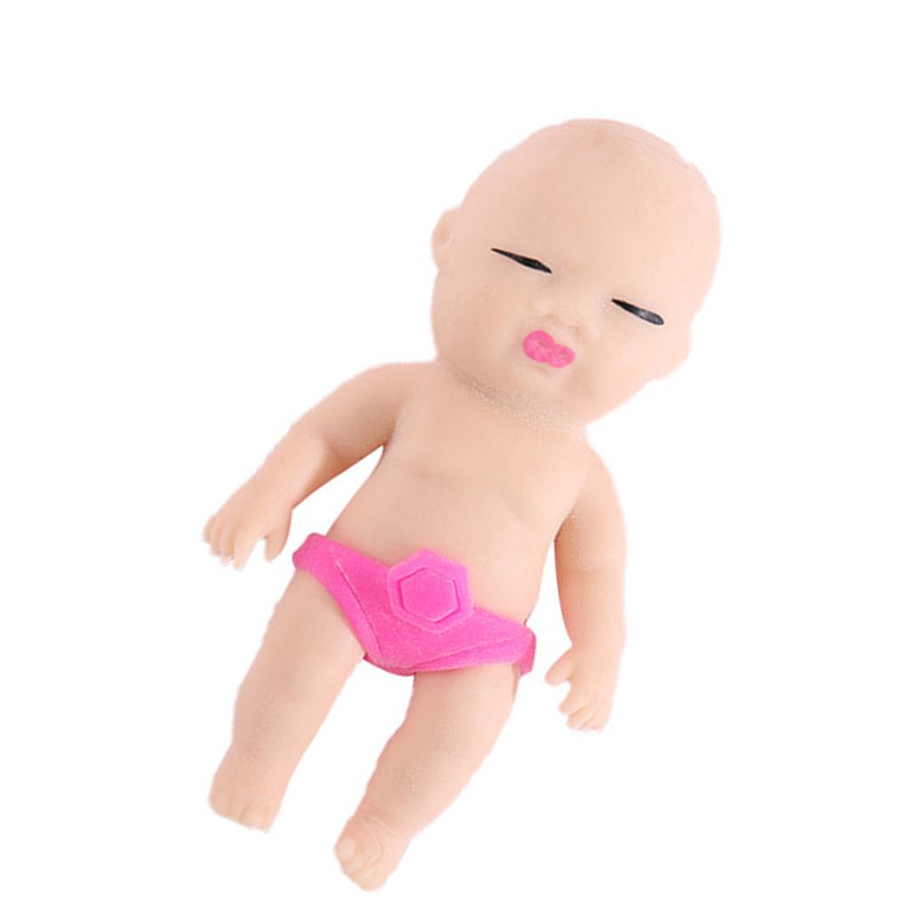 Squeeze Fidgets Baby Doll Toy TPR Stretching Toy Soft Anti-Stress Reliable Party Favor Pressure Release Toy Office Prank Toy