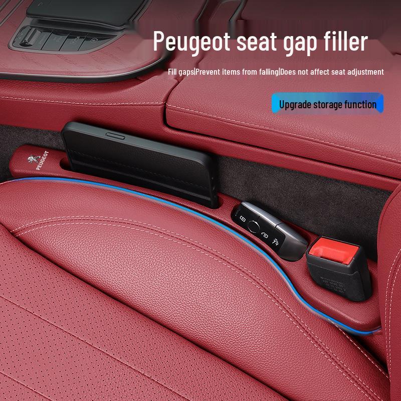 Заполнитель щели между сиденьем и центральной консолью Peugeot для моделей 308, 408, 508, 2008, 3008, 5008 - Непромокаемый аксессуар для интерьера