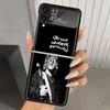 Ретро Певец Курт Кобейн Жесткий ПК Чехол Для Телефона Для Samsung Galaxy Z Flip 7 6 5 4 3 Черный ZFlip7 ZFlip6 Flip5 Flip4 Flip3 5G Печать C
