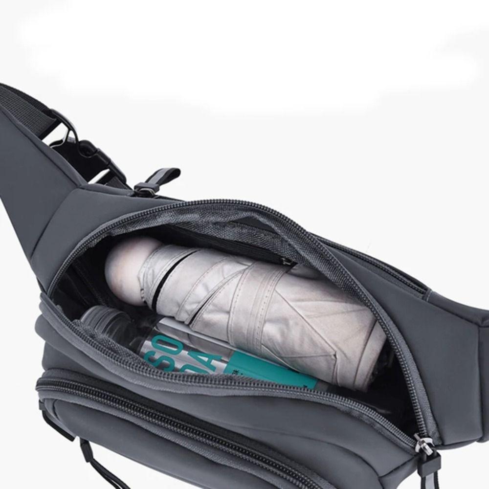 Waterproof Crossbdoy Chest Bag Large Capacity Men Running Pouch Belt Jog Runnning
