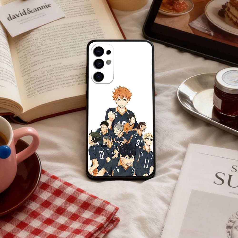 Э-Эпический Волейбол Хайкюу!! Чехол для телефона Samsung S 25,24,23,22,30,21,10,9,Ultra,Plus,Lite,FE,4,5 G Мягкий черный чехол