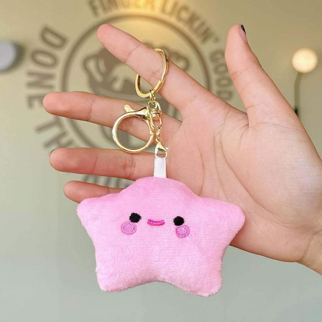 Очаровательный плюшевый брелок в виде звезды: Девичий Рюкзак Брелок Аксессуар