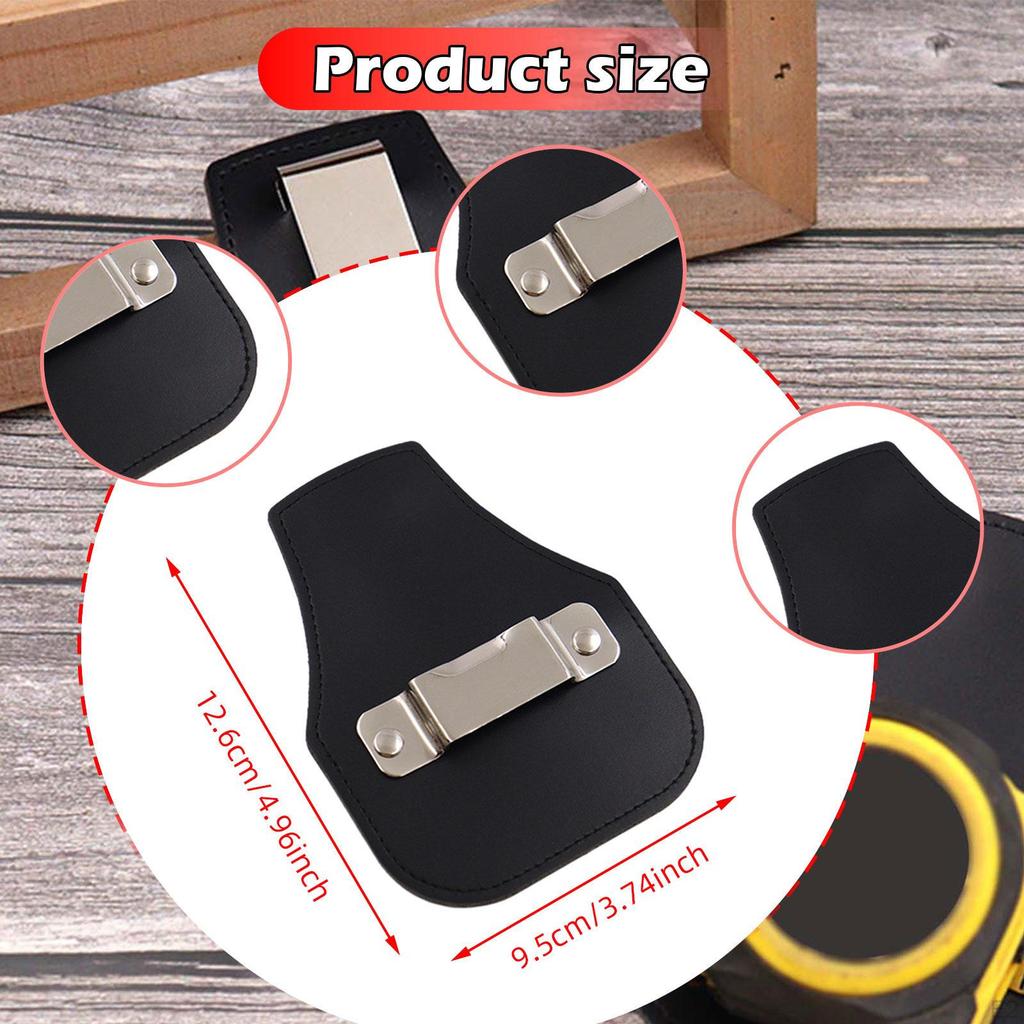 Держатель для рулетки, держатель для измерения, ручная работа, искусственная кожа, зажим для ремня для инструментов для дома