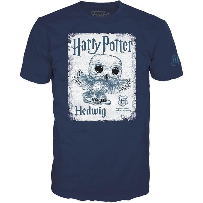 Figurine Funko Pop! Harry Potter - Hedwig - Blanc - Coffret avec T-Shirt (S)