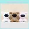Cute Big Nose Puppy Keychain Adorable Short Plush Dog Toy For Bags And Keys
