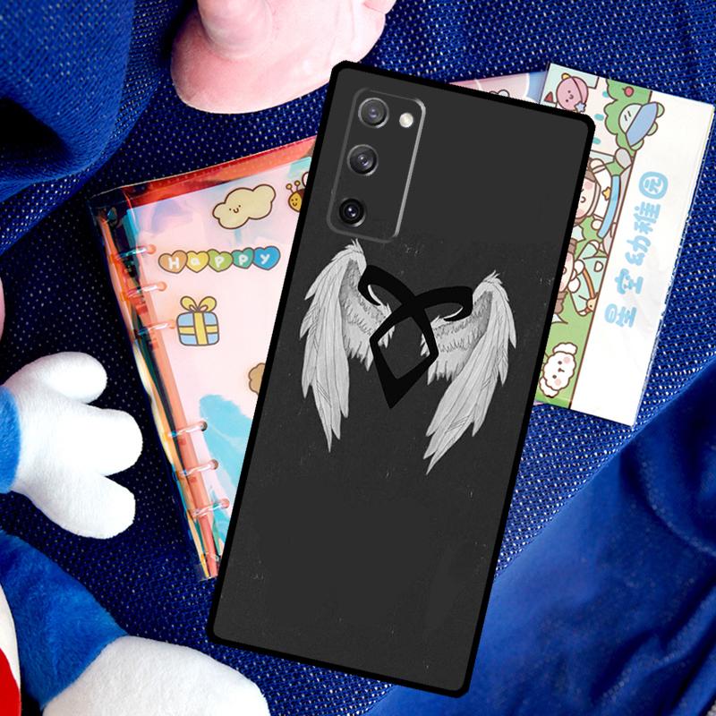 Shadowhunters Angelic Rune logo Case For Samsung Galaxy S26 Ultra S24 S23 S22 S21 S25 Ultra S10 S20 Plus S25 FE Cover Funda
