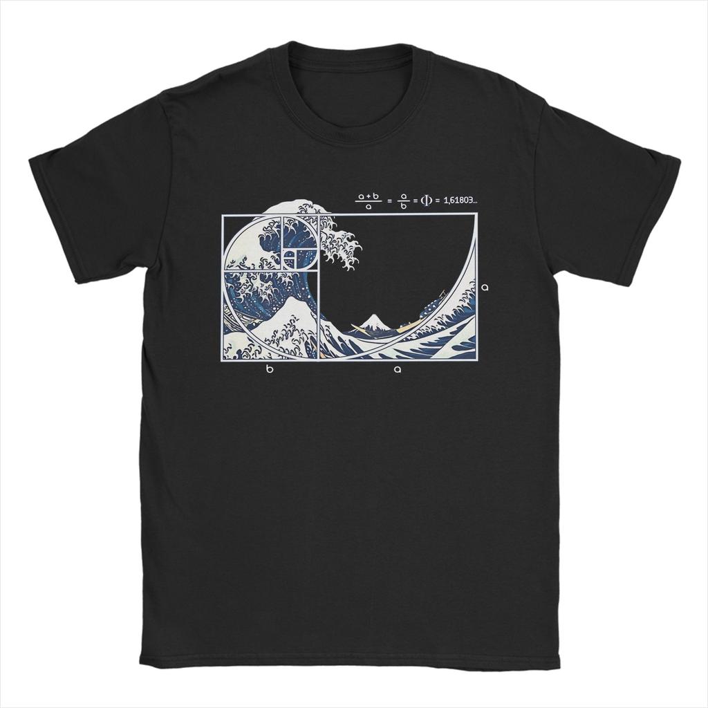 Golden Ratio Fibonacci Spiral for Unisex Unisex T Shirt Geek Math Crazy Tee Shirt Crew Neck TShirts 100 Cotton Gift Idea Tops