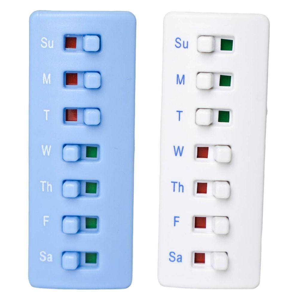Anti-Slide Design Reusable Pill Tracker Medicine Tracker Pill//Vitamin/Pet Med