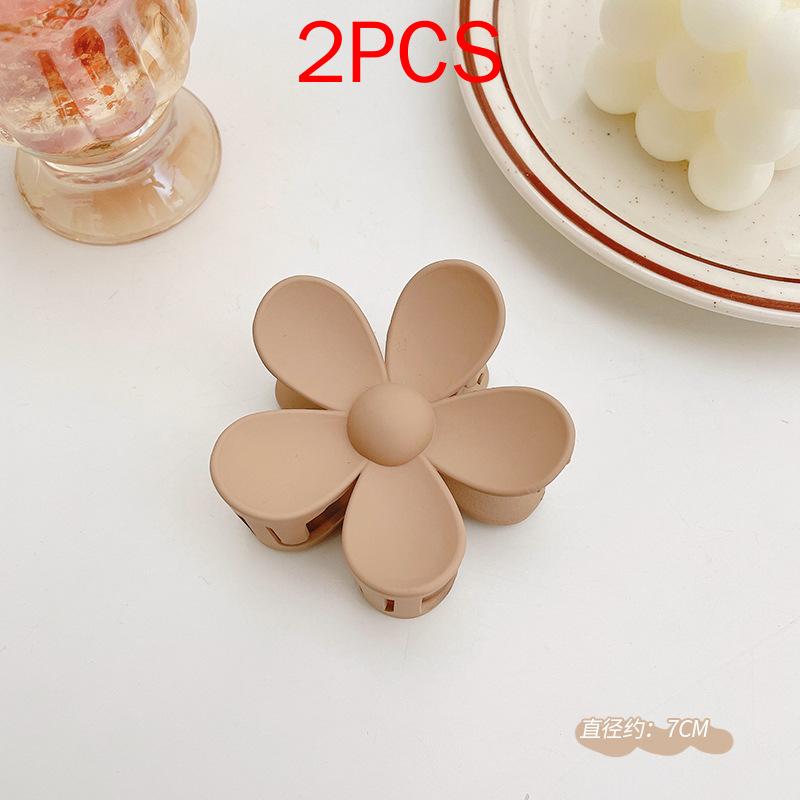 2 шт., комплект головных уборов премиум-класса, новые женские модные зажимы для волос, кофейные, черные, акриловые, большие заколки для волос, зажим для женщин, заколка, аксессуары для волос