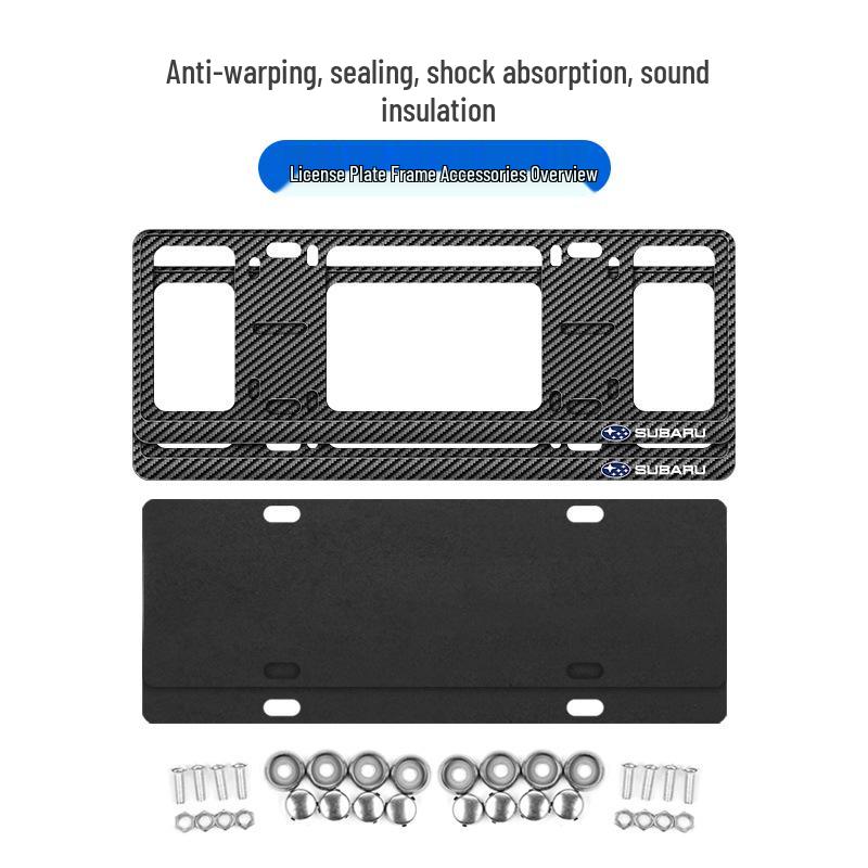 Совместимые рамки для номерных знаков для Subaru: STI, Forester, XV, Outback, BRZ, Legacy, WRX.