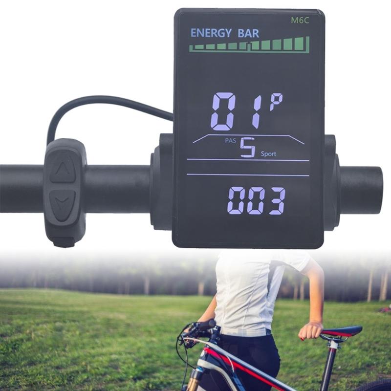 Electric Display Panel Scooter Speed Monitor,LCD Panel Screen for Electric Bikes, 24V 36V 48V 60V Universal LCD Display