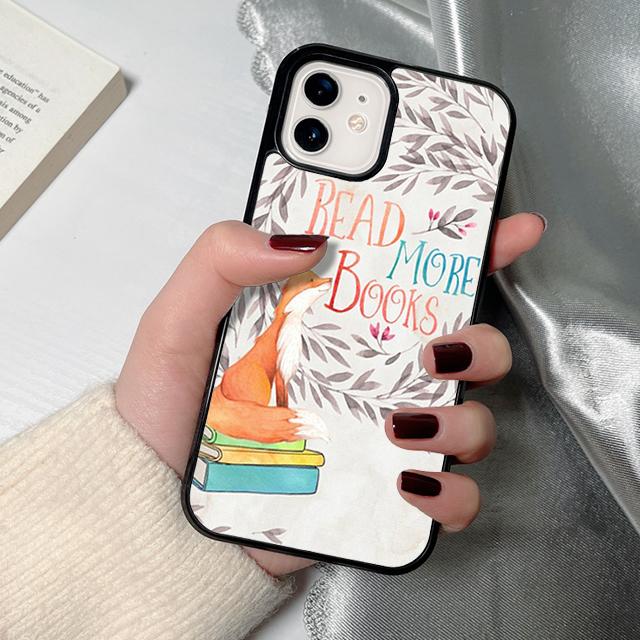 Чехол для телефона «Читайте больше книг» для iPhone 17 Air 16 15 14 12 13 PLUS 11 PRO MAX Задняя крышка Fundas