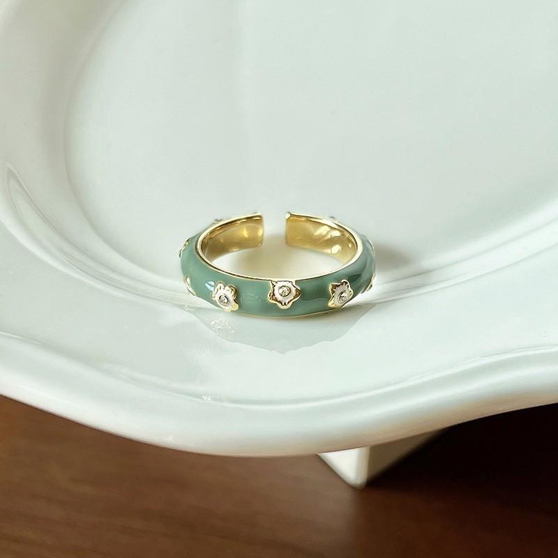 Enamel Colorful Butterfly Ring For Women Adjustable Open Design Unique And Jewelry Chic