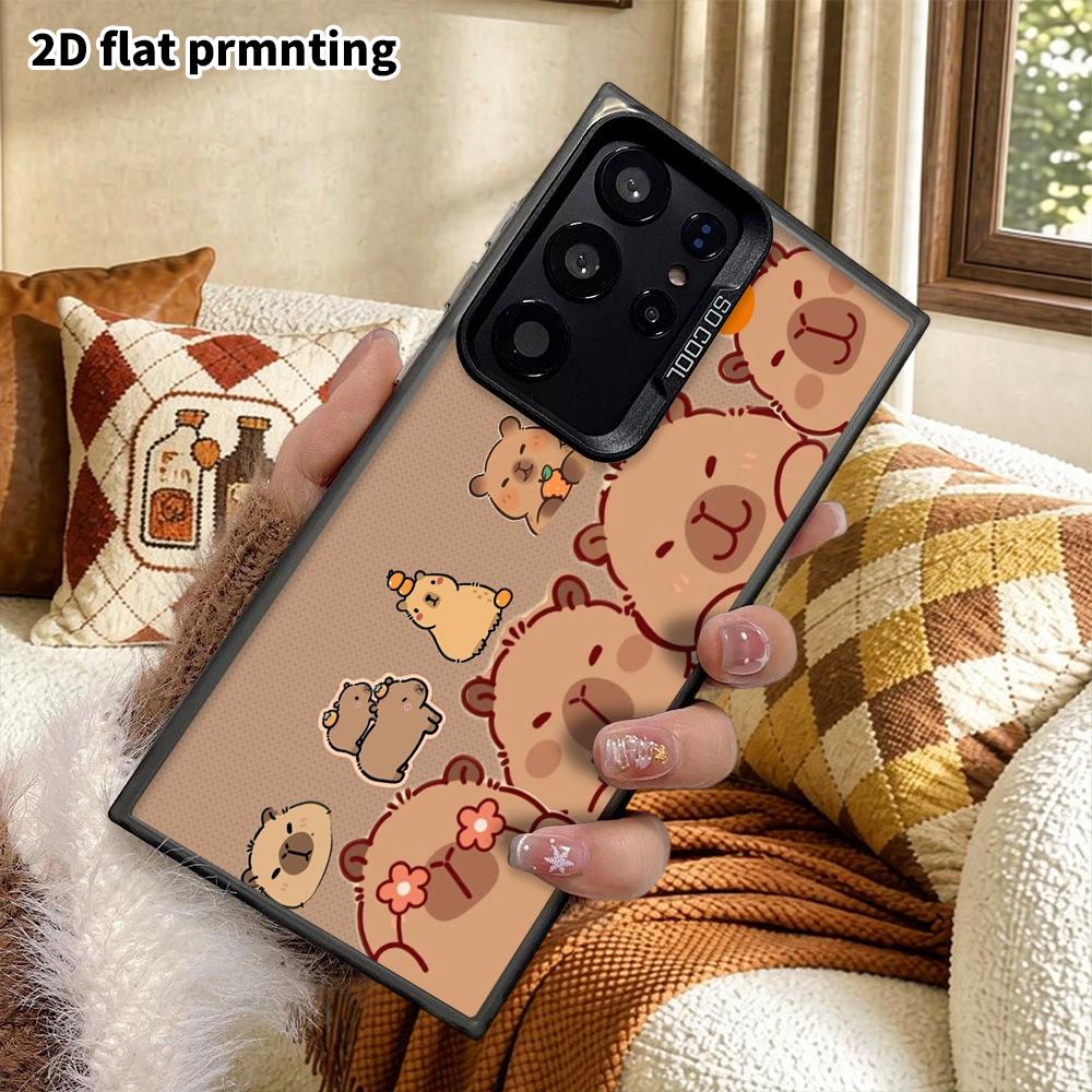 Phone Case: 2D flat Samsung Galaxy A34 A35 M05 M06 S20 S22 S21 FE Plus 5G protective case, couple style, half-side full-head design, Christmas and Hal
