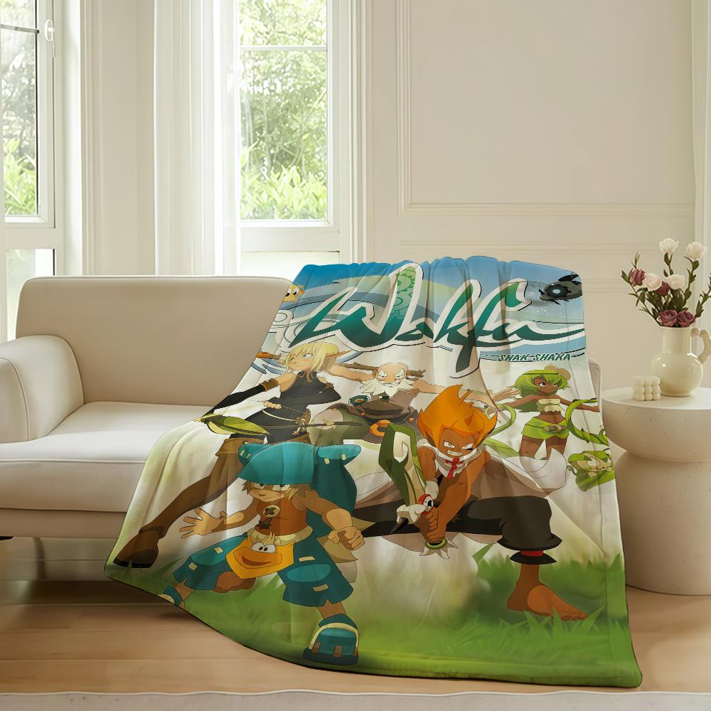 Adventure game W Wakfu Blanket For Sofa Office Bed Plane Travel Sleep Read Relax Camping Soft And Warm