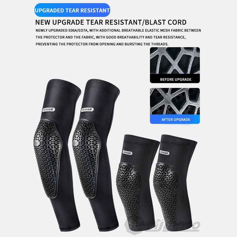 VEMAR Chilled Anti-fall Motorcycle Knee Elbow Pads High Elasticity Motocross Knee Guard DH ATV MTB Cycling Moto Sleeves Kneepads
