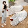 Women's Summer Casual Platform Sneakers Anti-slip Lace-Up Chunky Sports Walking Shoes Running Tennis Shoes Fashion Mesh Breathable Sneakers for Female