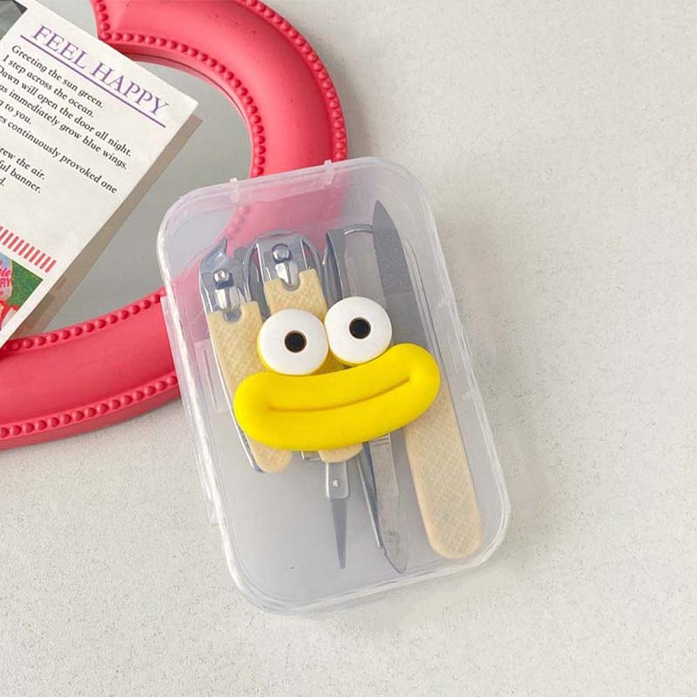 Широко открывающаяся мини-пилочка для ногтей, щипцы для бровей, креативные мультяшные щипцы для шлифовки ногтей для мужчин/женщин