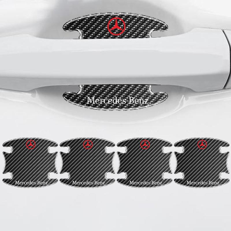 CRV1 Car Door Bowl Anti-scratch Sticker Clear Door Bowl Handle Protection Stickers For Mercedes Benz AMG W204 W205 W212 W246 GLA GLC