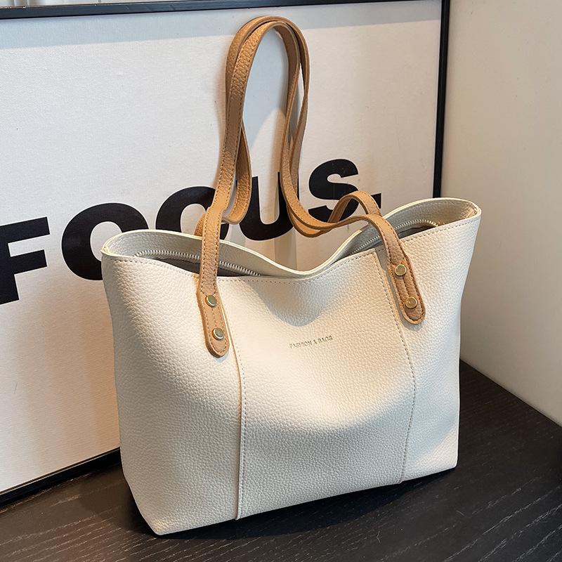 Большая вместительная сумка женская осенне-зимняя универсальная 2024 новая повседневная простая сумка через плечо Texture Class Commuter Tote