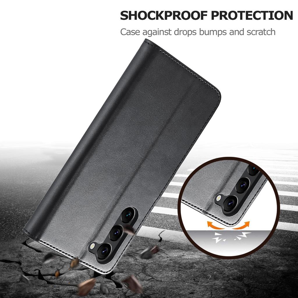 LC.IMEEKE For Samsung Galaxy S24 Case Anti-drop Leather Wallet Phone Cover
