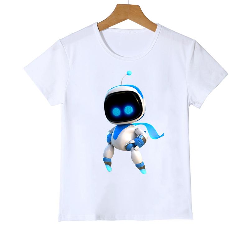 Забавные футболки для мальчиков, детская футболка с мультяшным принтом для игровой комнаты «Астрос», летняя повседневная одежда для мальчиков, футболка для малышей, топы с короткими рукавами