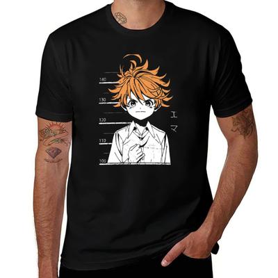 Футболка The Promised Neverland набор хлопковых футболок аниме футболки для мужчины футболка мужчина однотонная футболка